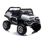 Elektrické autíčko Mercedes Unimog - nelakované - biele